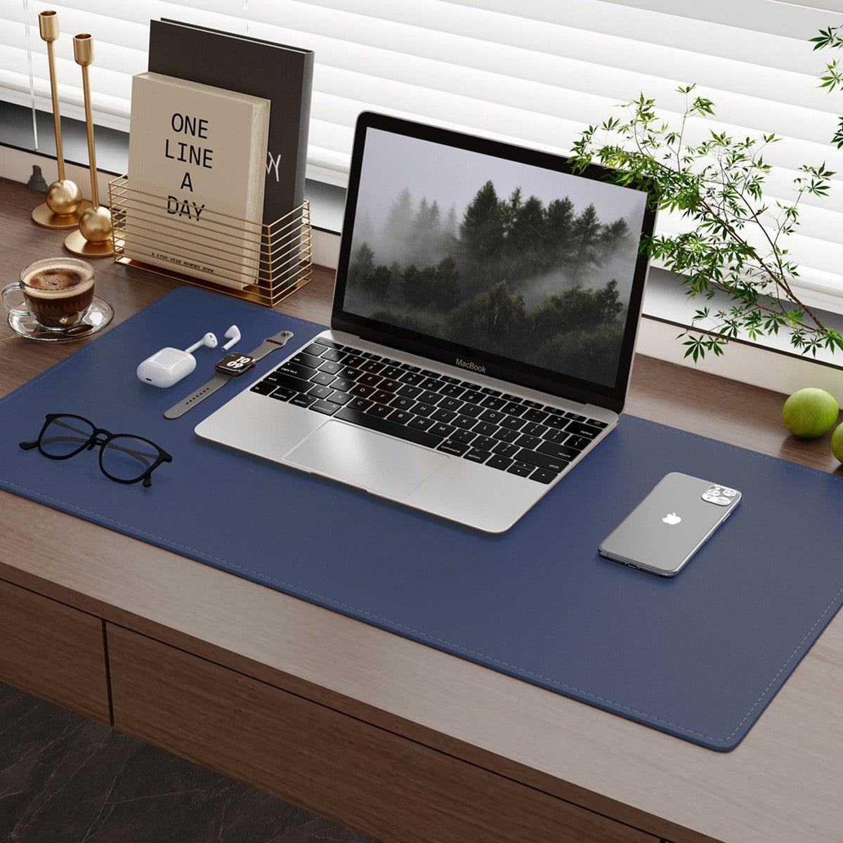Extra Large Desk Mat | Aesthetic Leather Desk Pad for Home Office & Laptop Setup