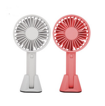 Pink portable handheld fan