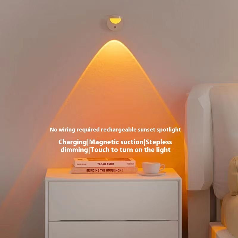 Sunset Glow Wall Lamp — Rechargeable Hanging Ambient Light