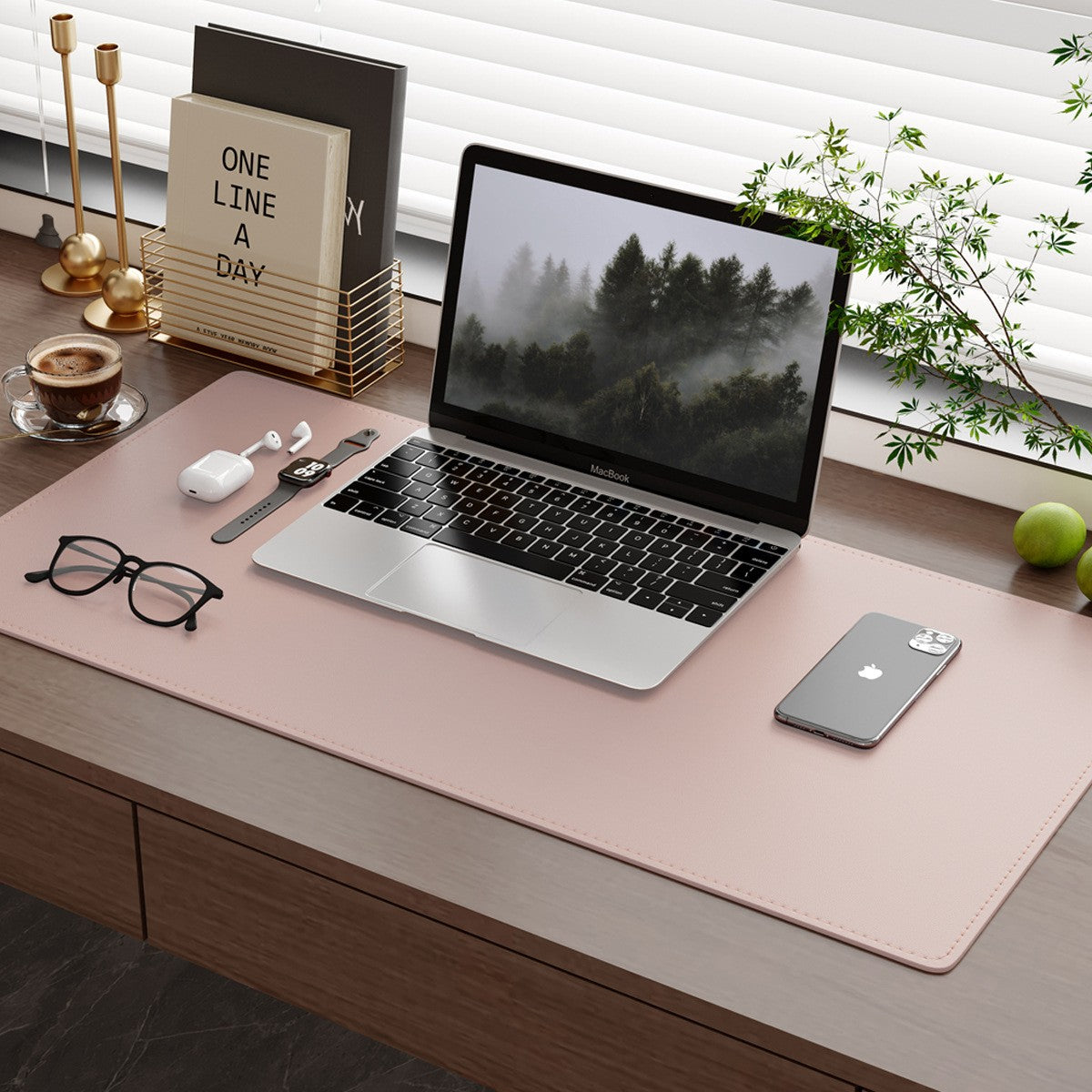 Extra Large Desk Mat | Aesthetic Leather Desk Pad for Home Office & Laptop Setup