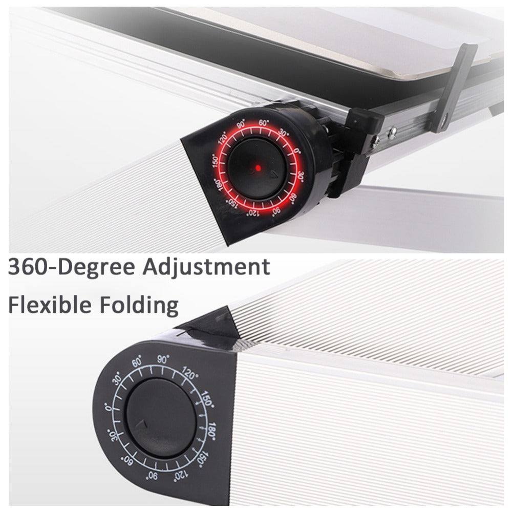 Foldable Ergonomic Laptop Stand and Tablet Holder