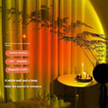 Black tricolor sunset wall lamp