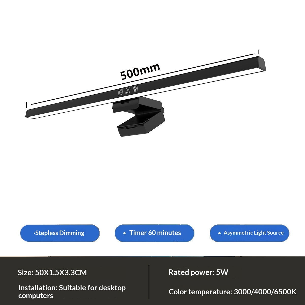 Dimmable Eye-Care Monitor Screen Light Bar