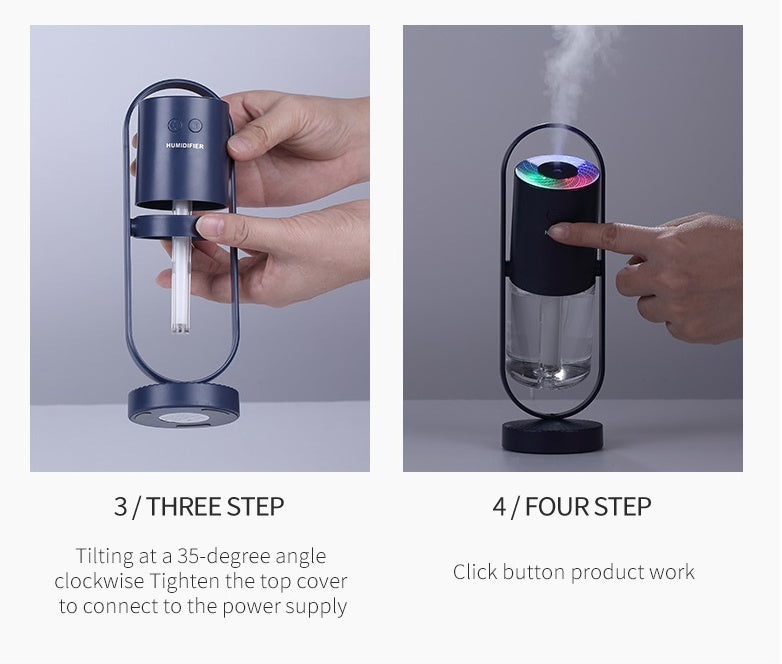 Aura Mist Humidifier with Night Light Projection
