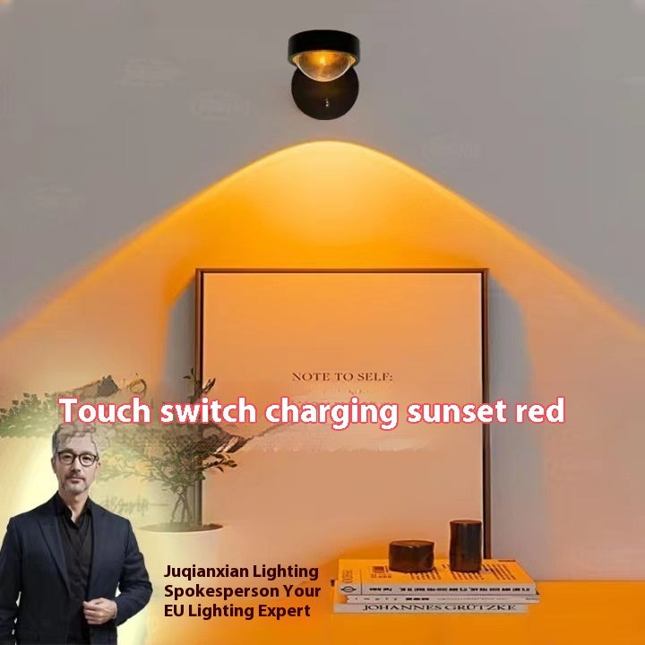 Sunset Glow Wall Lamp — Rechargeable Hanging Ambient Light